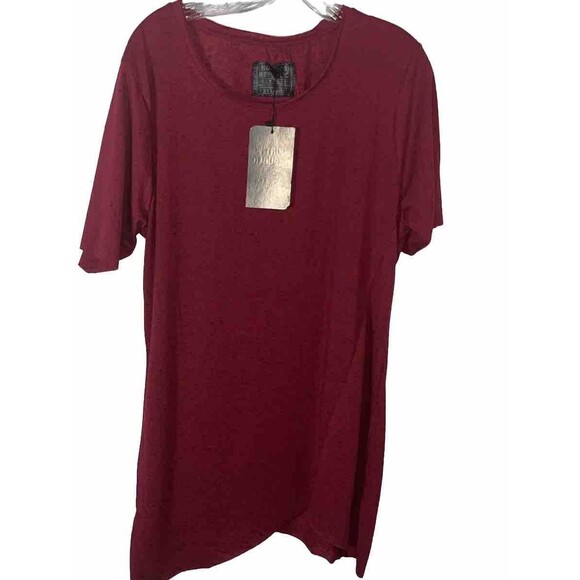 Norths Republic New York Tops - 2XL North Republic New York Red Woman Top Crew Neck Short Sleeve 100% Cotton